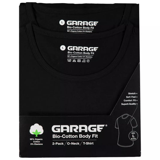 GARAGE GARAGE Bodyfit | 2Pack ONeck-Zwart