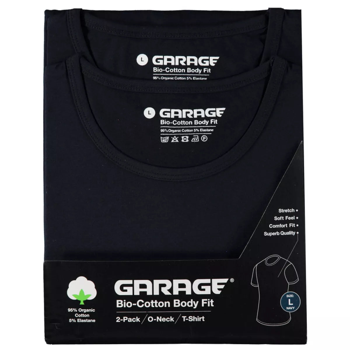 GARAGE GARAGE Bodyfit | 2Pack ONeck-Navy