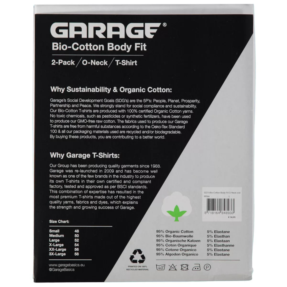 GARAGE GARAGE Bodyfit | 2Pack ONeck-Wit
