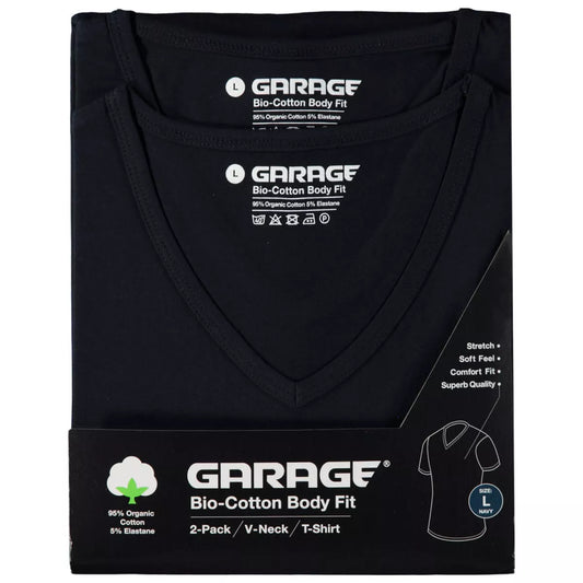 GARAGE GARAGE Bodyfit | 2Pack VNeck-Navy
