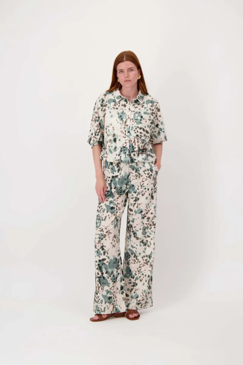 ZUSS Broek met Vlekken Print