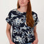 ZUSS Jersey Top met Bloemprint