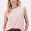 ZUSS Singlet met Lurex Boord - Soft Pink