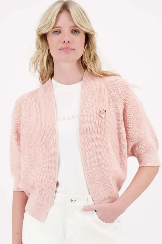 ZUSS Vest met Vleermuis Mouwen - Soft Pink