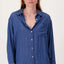 ZUSS Gestreepte Denim Blouse