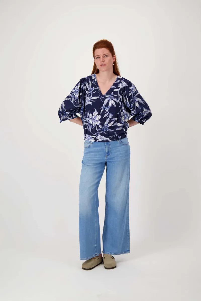 ZUSS Vleermuis Blouse met Print