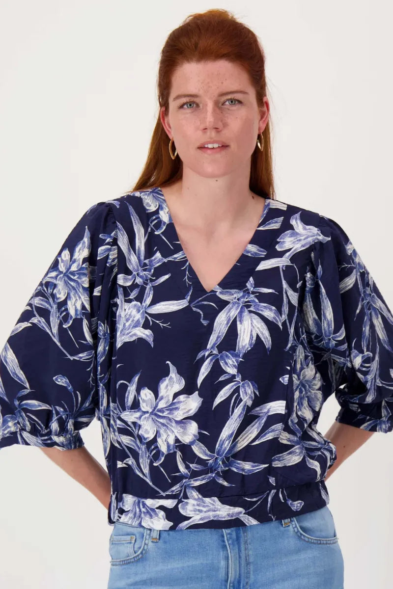 ZUSS Vleermuis Blouse met Print