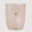 ZUSS Drinkglas Hartje - Roze