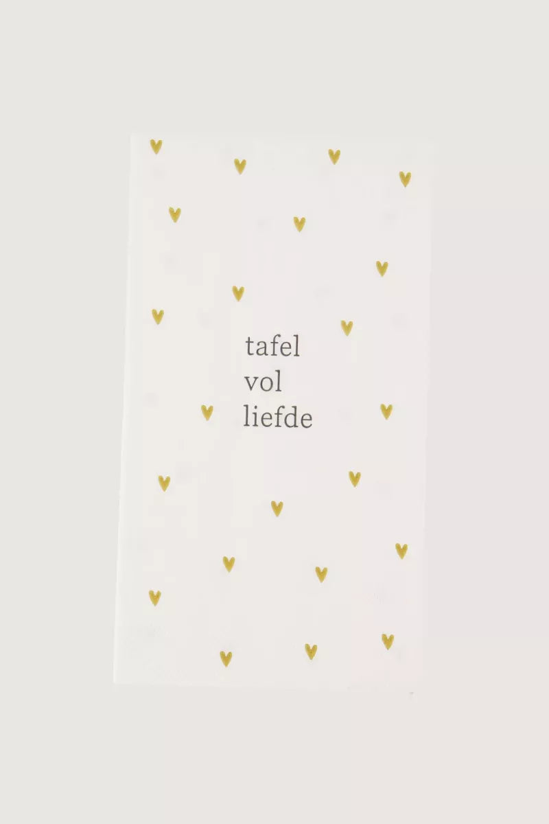 ZUSS Servetten Hartjes Tafel Vol Liefde