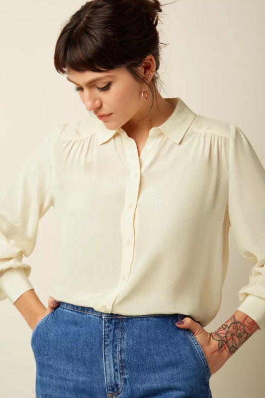 KING LOUIE Carina Blouse - Ecru