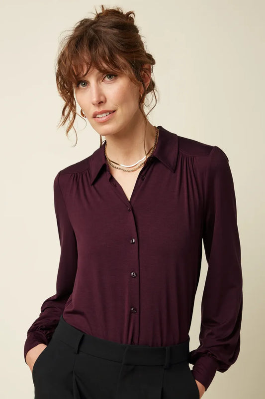 KING LOUIE Carina Blouse Viscose Light - Porto Red