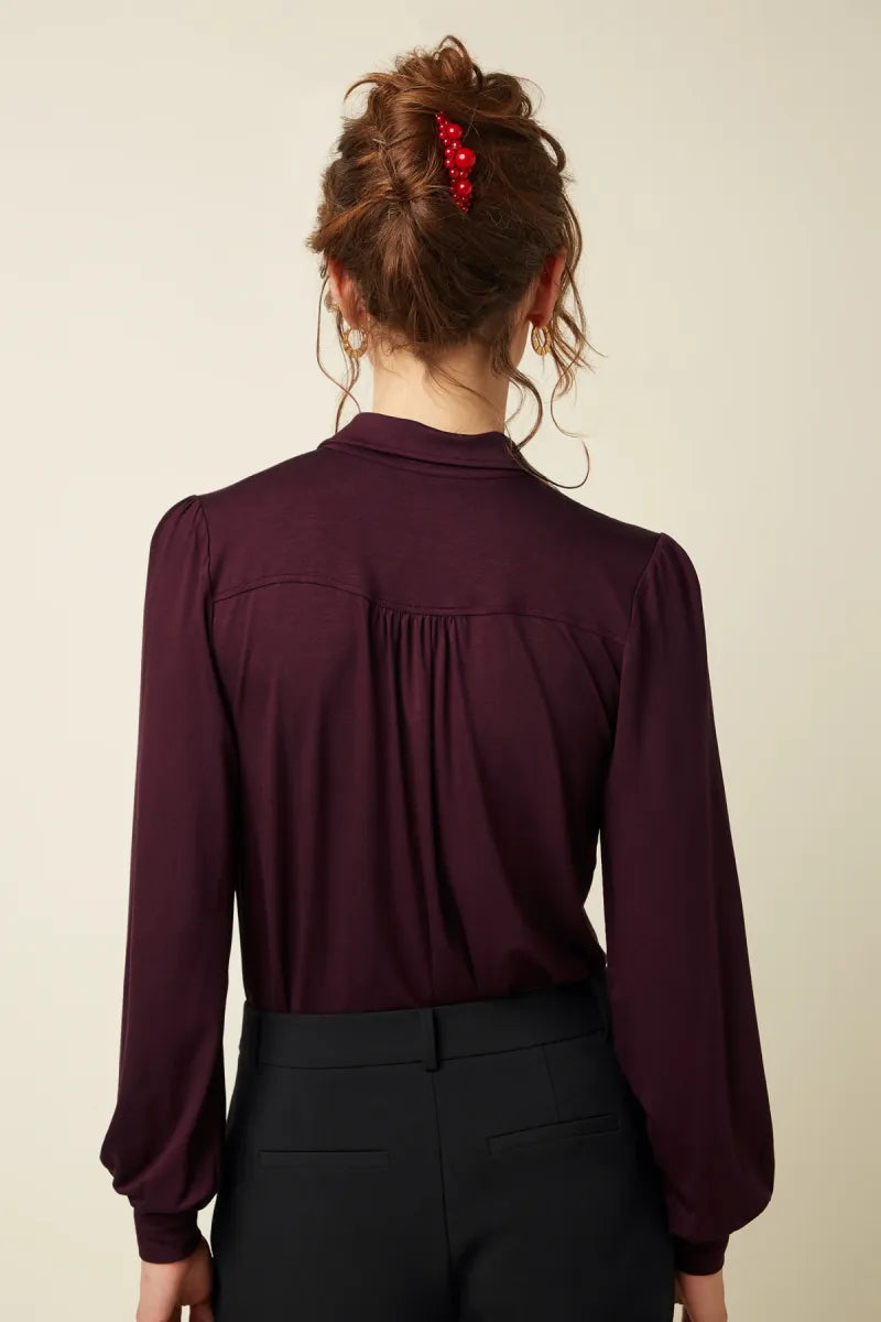 KING LOUIE Carina Blouse Viscose Light - Porto Red