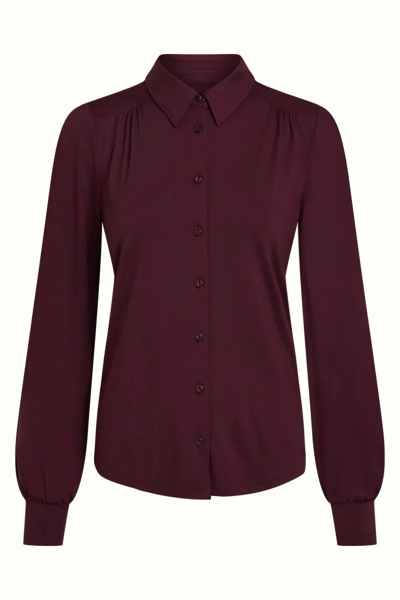 KING LOUIE Carina Blouse Viscose Light - Porto Red