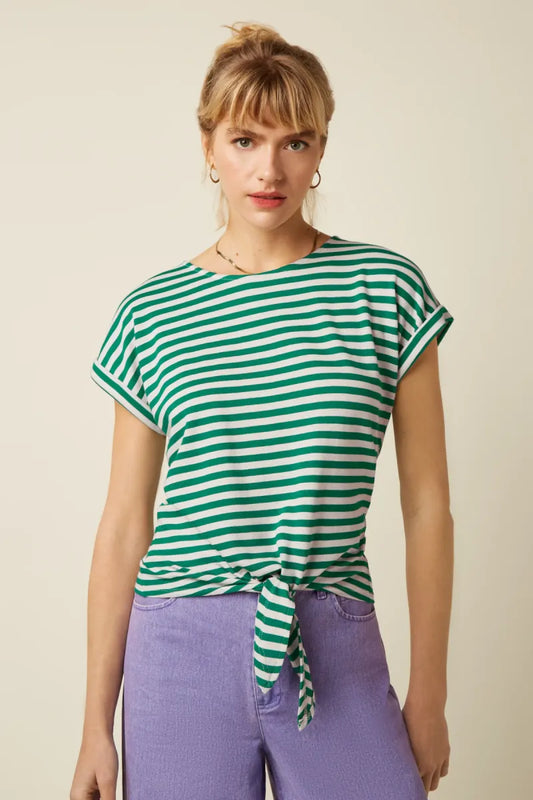 KING LOUIE Aria Knot Shirt Chopito Stripe