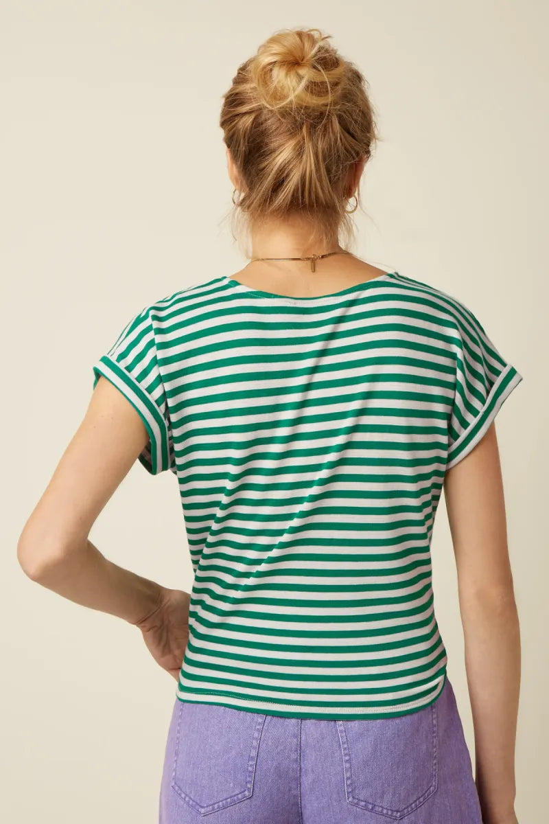 KING LOUIE Aria Knot Shirt Chopito Stripe