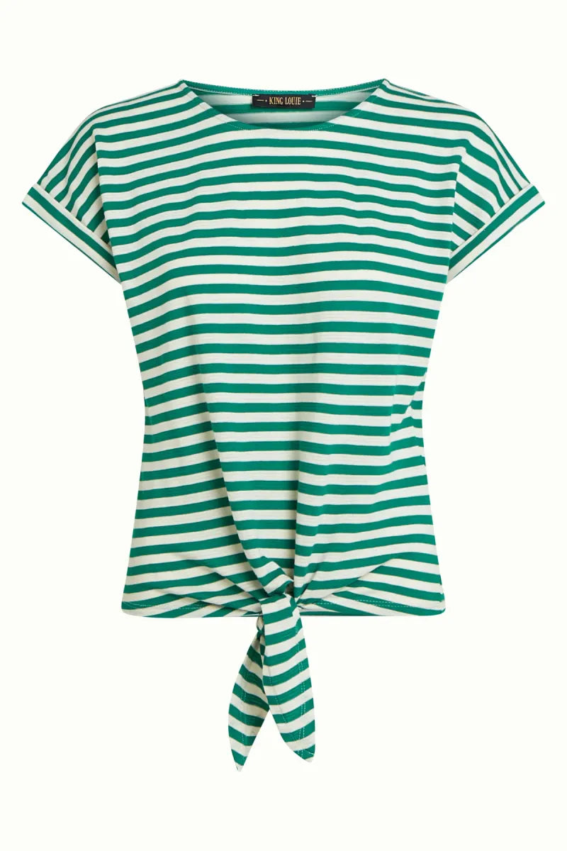 KING LOUIE Aria Knot Shirt Chopito Stripe