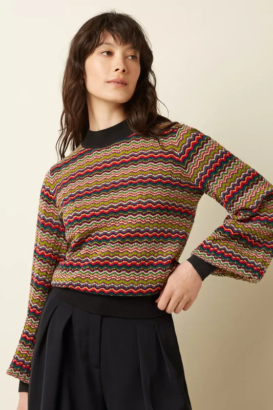 KING LOUIE Maya Turtle Top Meisel