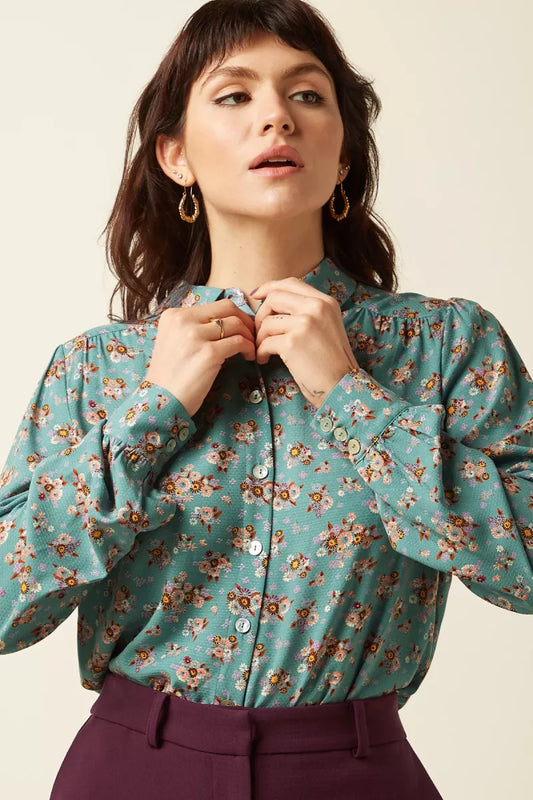 KING LOUIE Carina Blouse - Turquoise