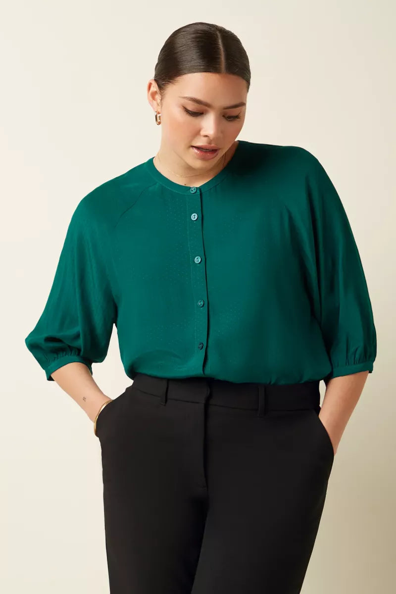 KING LOUIE Cybil Blouse - Petrol