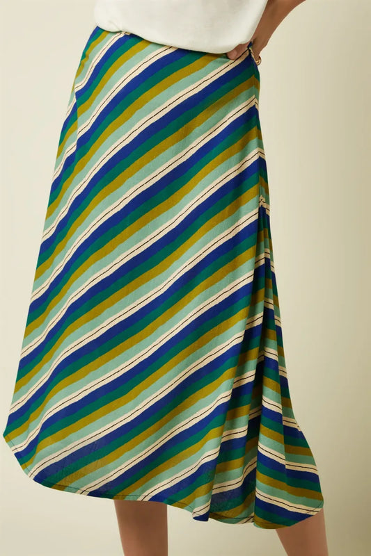 KING LOUIE Juno Midi Skirt Cliff