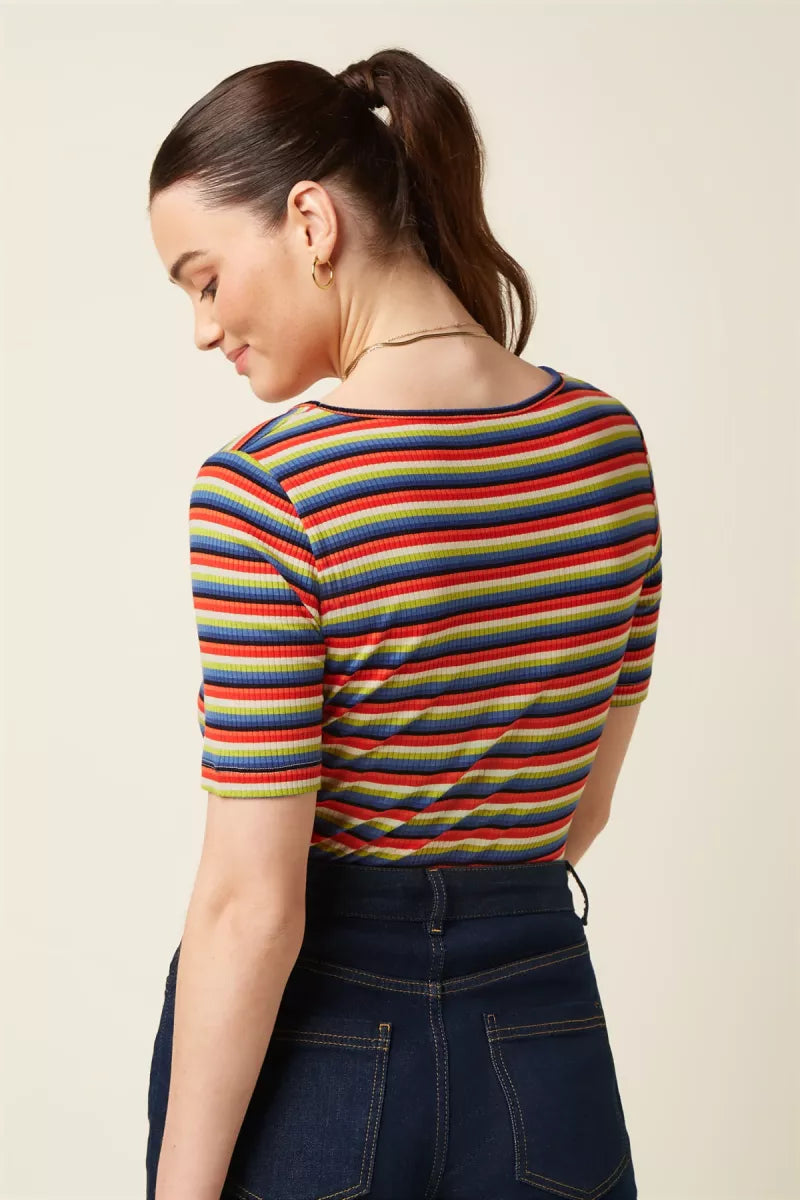 KING LOUIE Carice V Top Samui Stripe