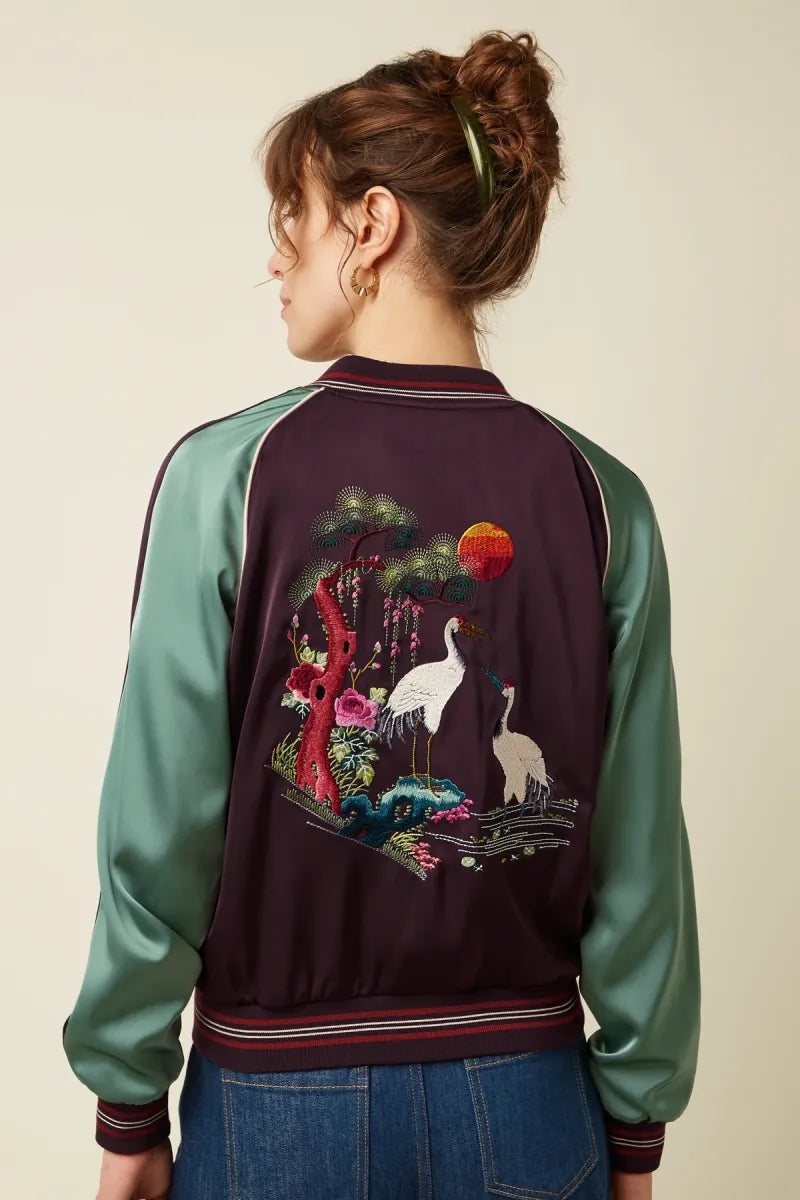 KING LOUIE Bomber Jacket Dusk Satin