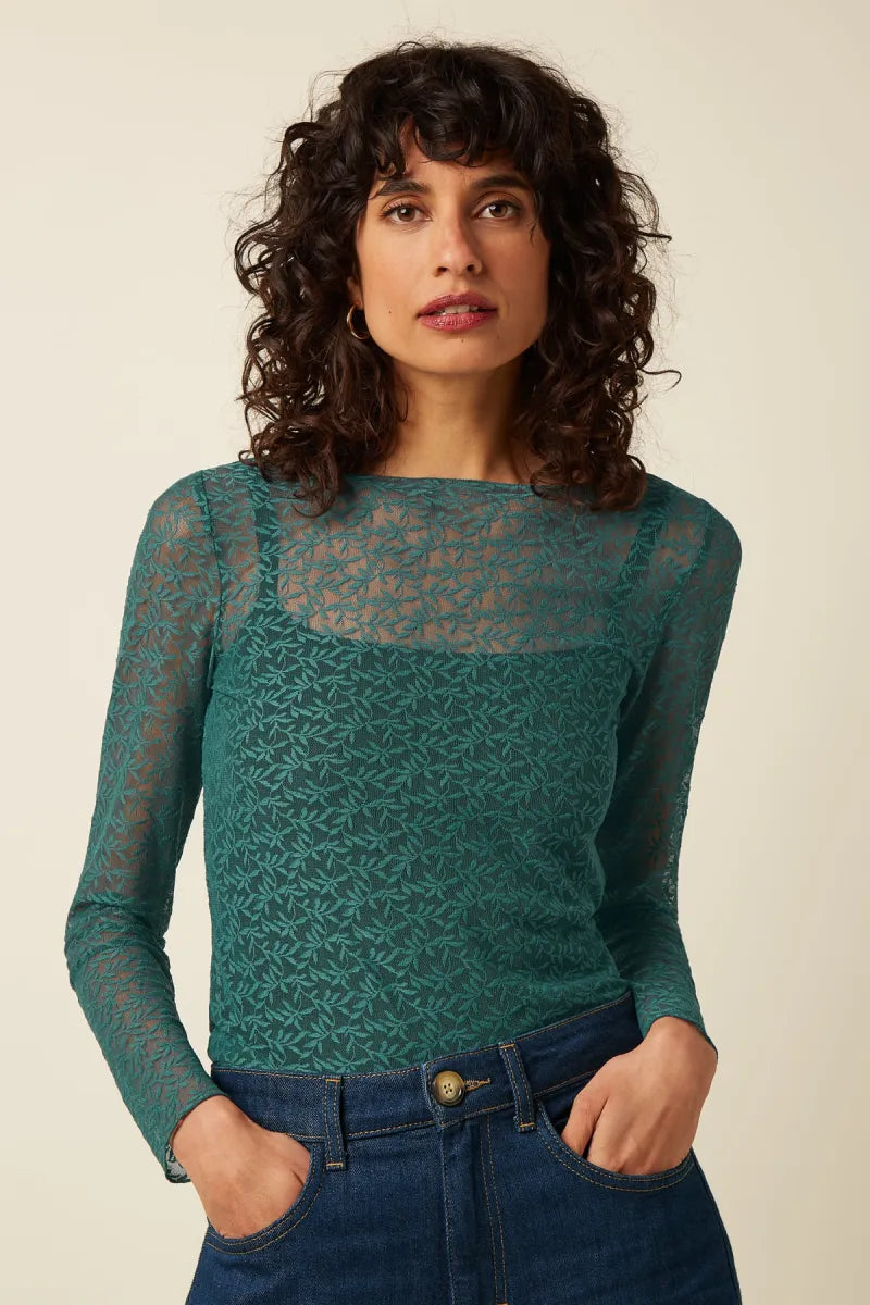 KING LOUIE Ria Top Stretch Lace
