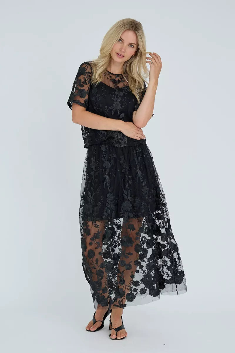 A VIEW Fuschia Skirt