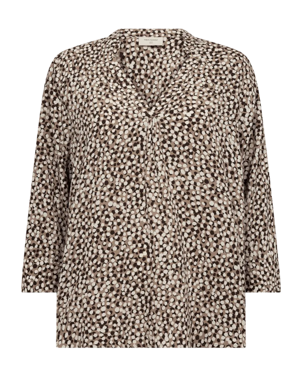 FREEQUENT Adney Blouse - Desert Toupe