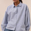 BY BAR Sarah Short Pin Stripe Blouse