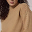 TRAMONTANA Jumper Pearl Detail - Camel