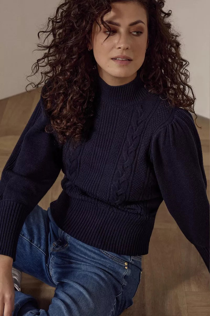 TRAMONTANA Puff-Sleeve Jumper Cables - Midnight