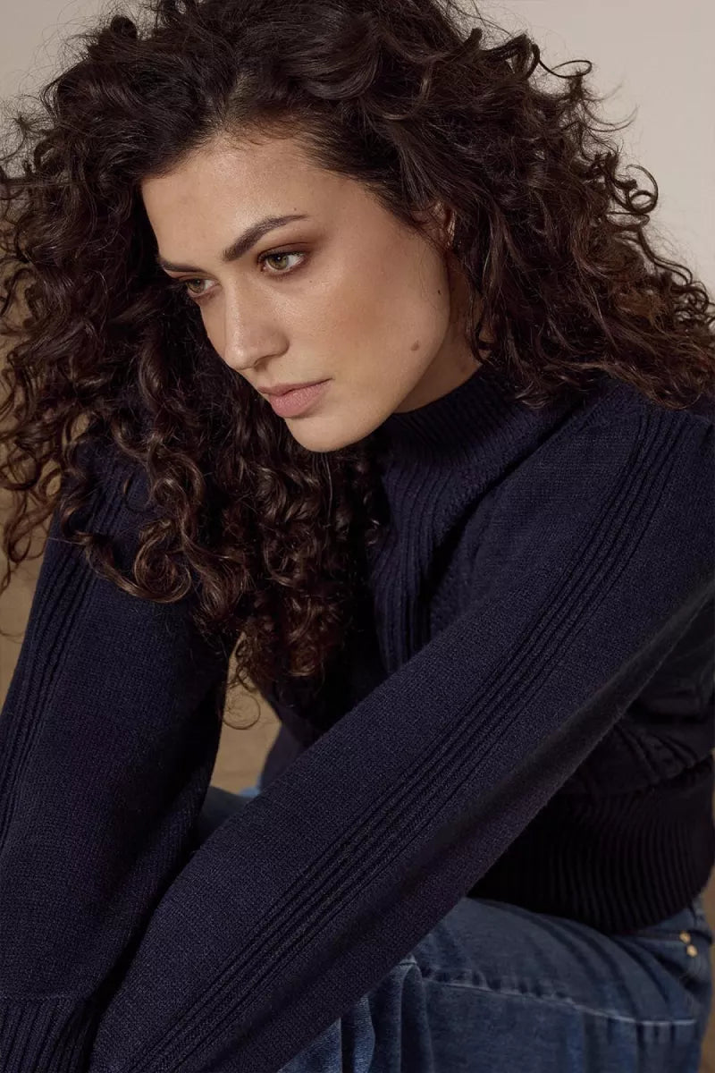 TRAMONTANA Puff-Sleeve Jumper Cables - Midnight