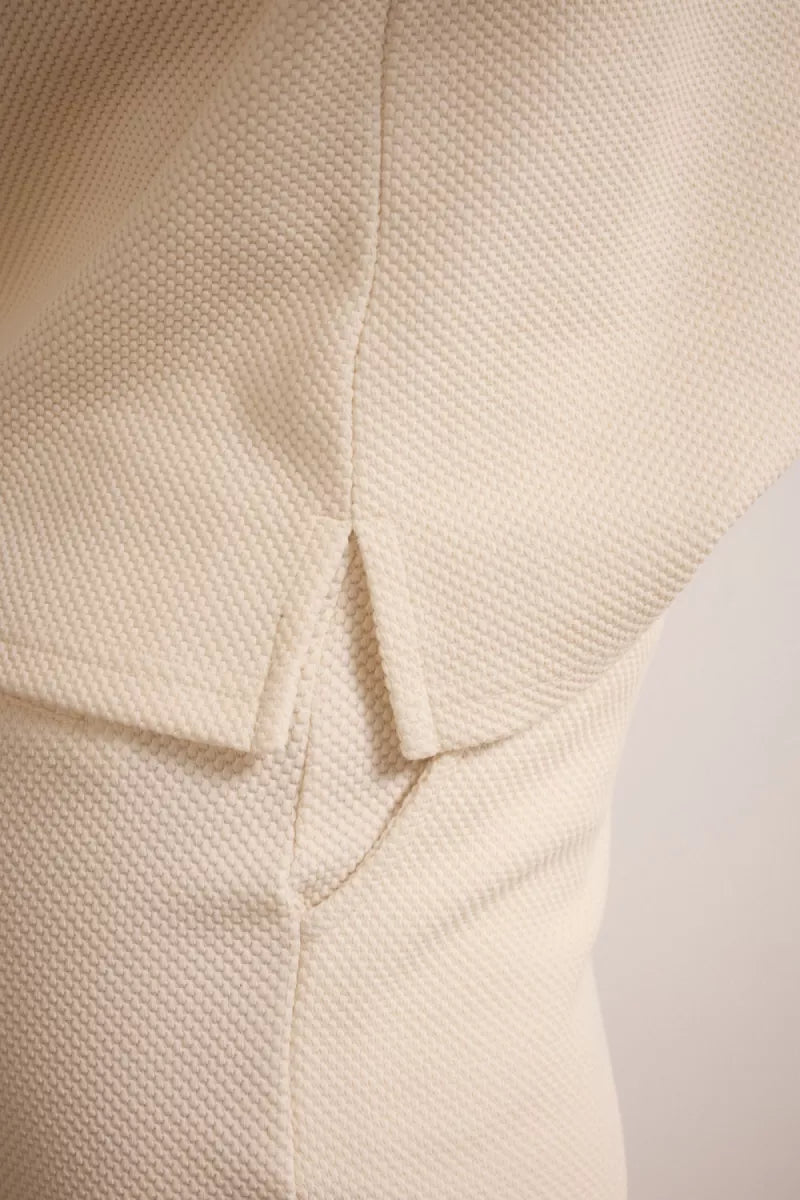 TRAMONTANA Structured Wide Leg Trousers