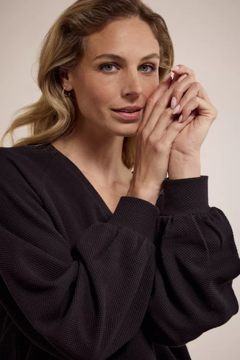 TRAMONTANA Structured Jumper - Black