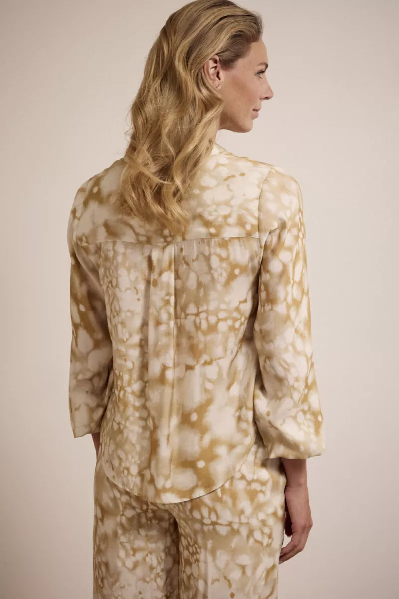 TRAMONTANA Wrap Blouse Moonshine Marble
