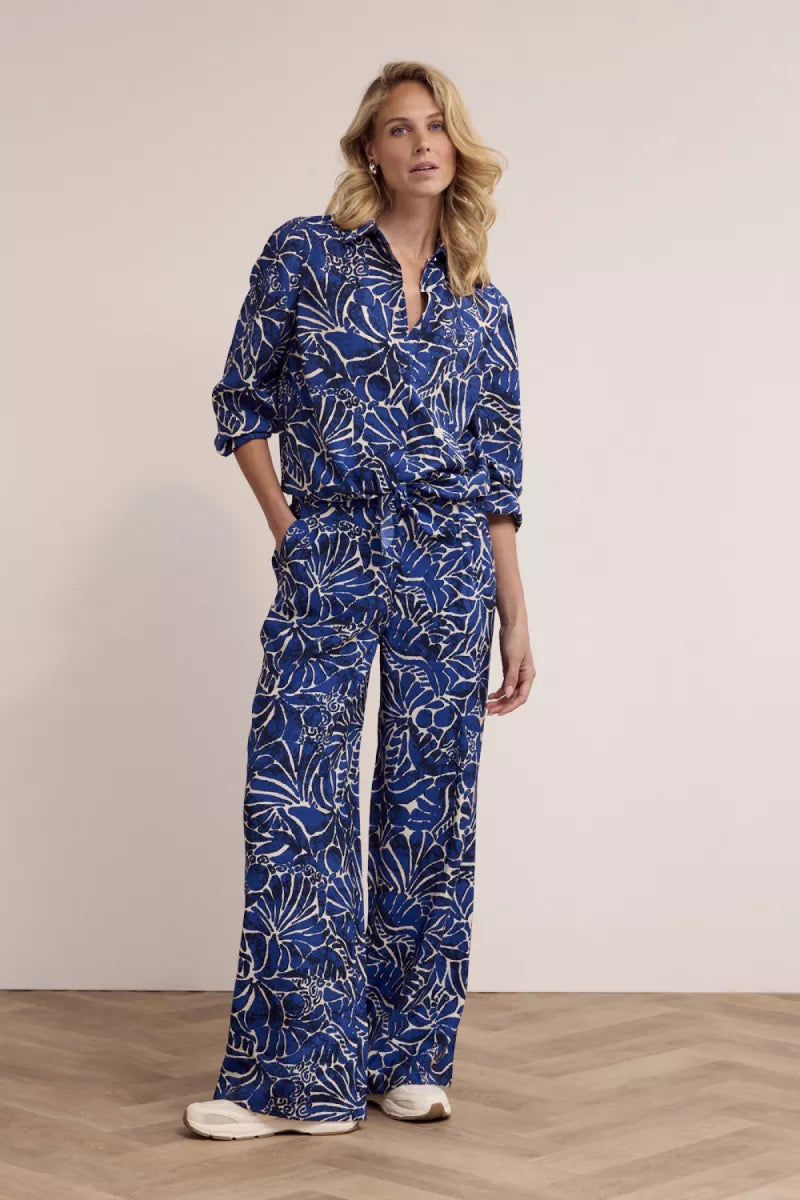 TRAMONTANA Trousers Ink Bloom