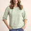 TRAMONTANA Emerald Striped Top