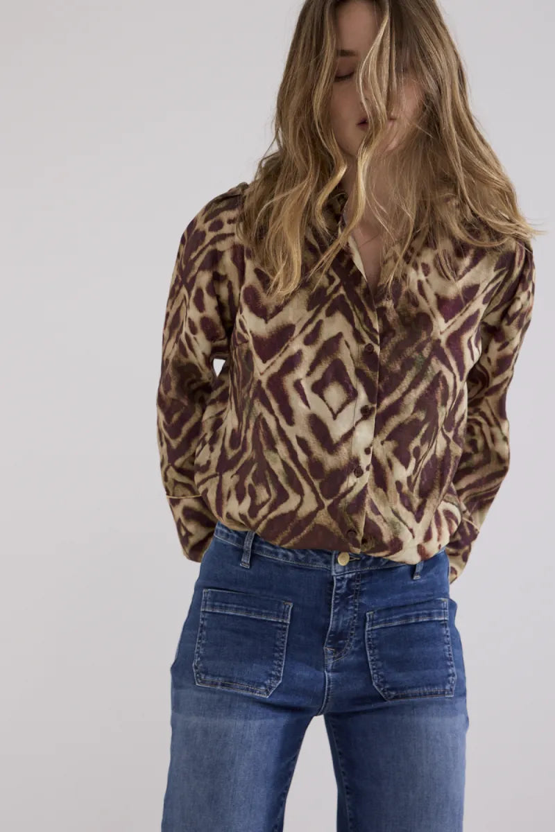 TRAMONTANA Blouse Fading Diamonds