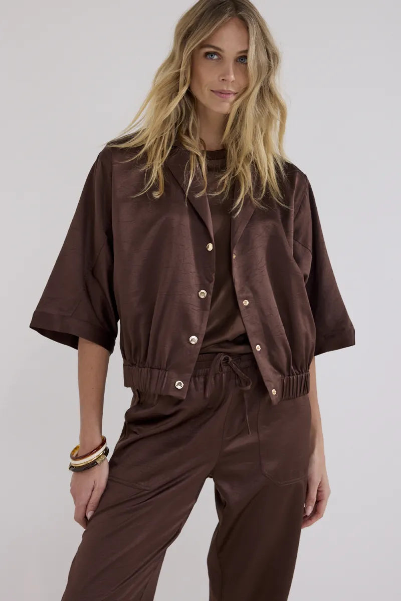 TRAMONTANA Short-Sleeve Jacket Elastic