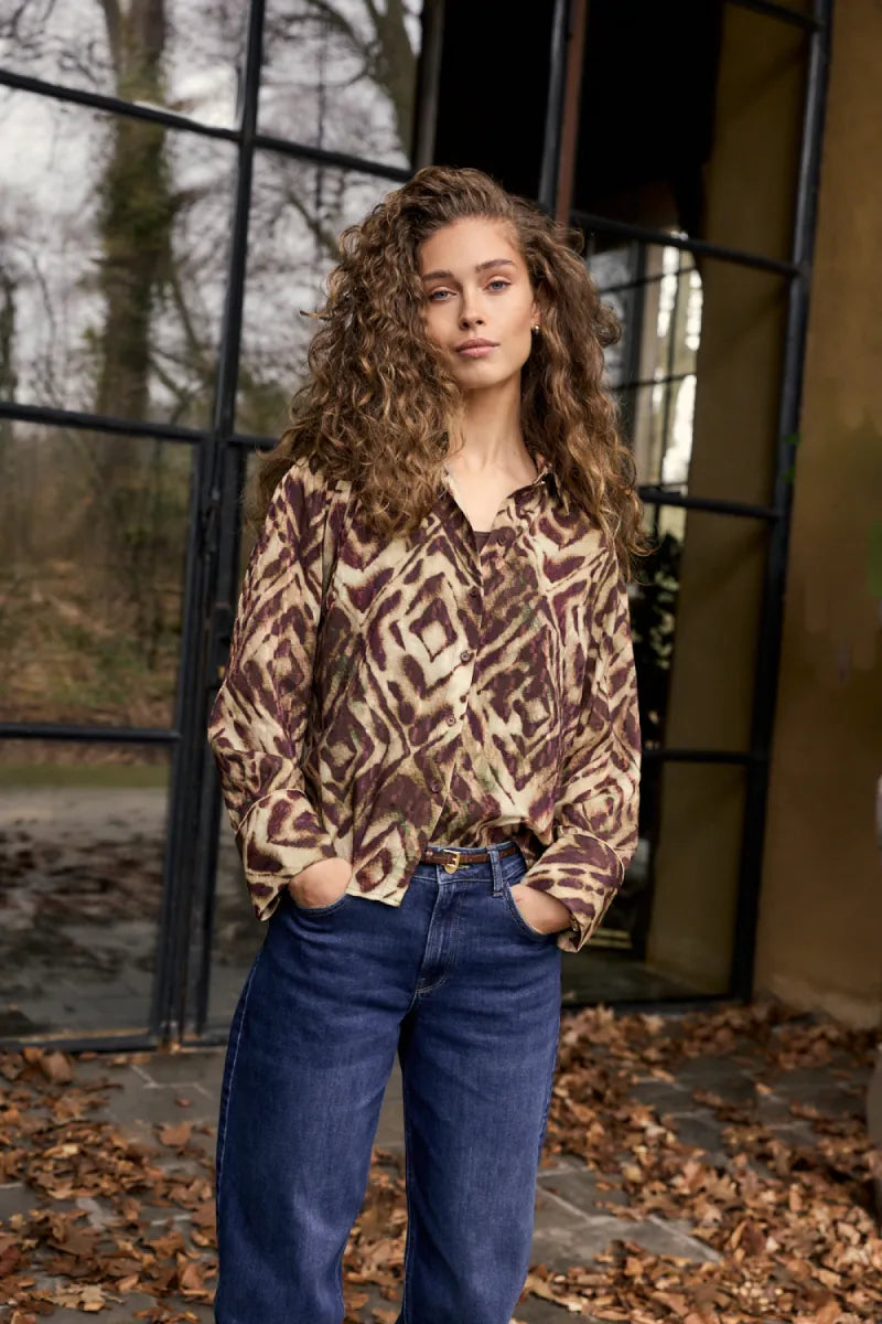TRAMONTANA Blouse Fading Diamonds