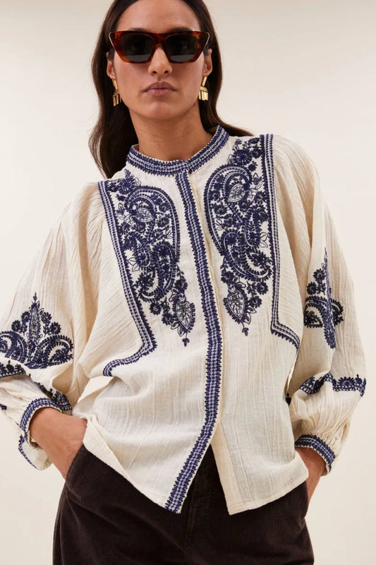BY BAR Senne Embroidery Blouse