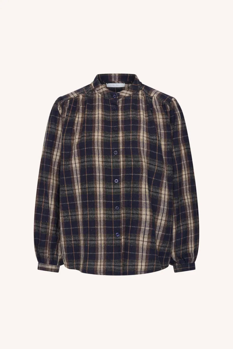 BY BAR Jagger Check Blouse
