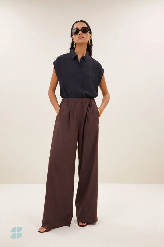BY BAR Celin Tan Stripe Pants