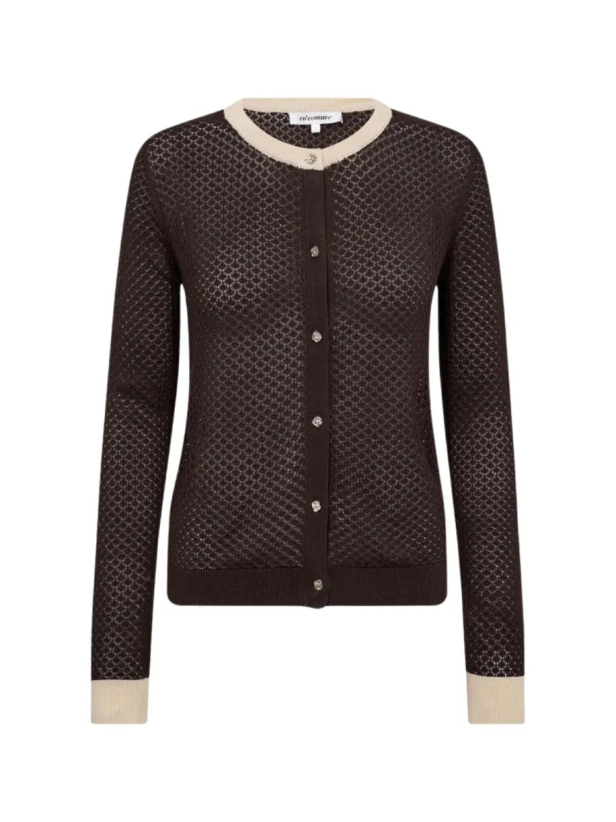 CO' COUTURE Lua Pointelle Cardigan