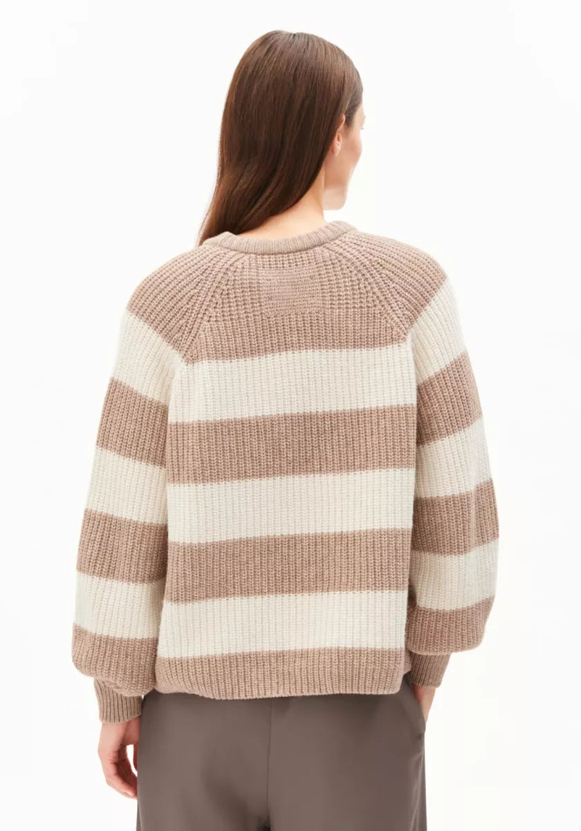 ARMED ANGELS Kaagi Stripes - Camel Melange
