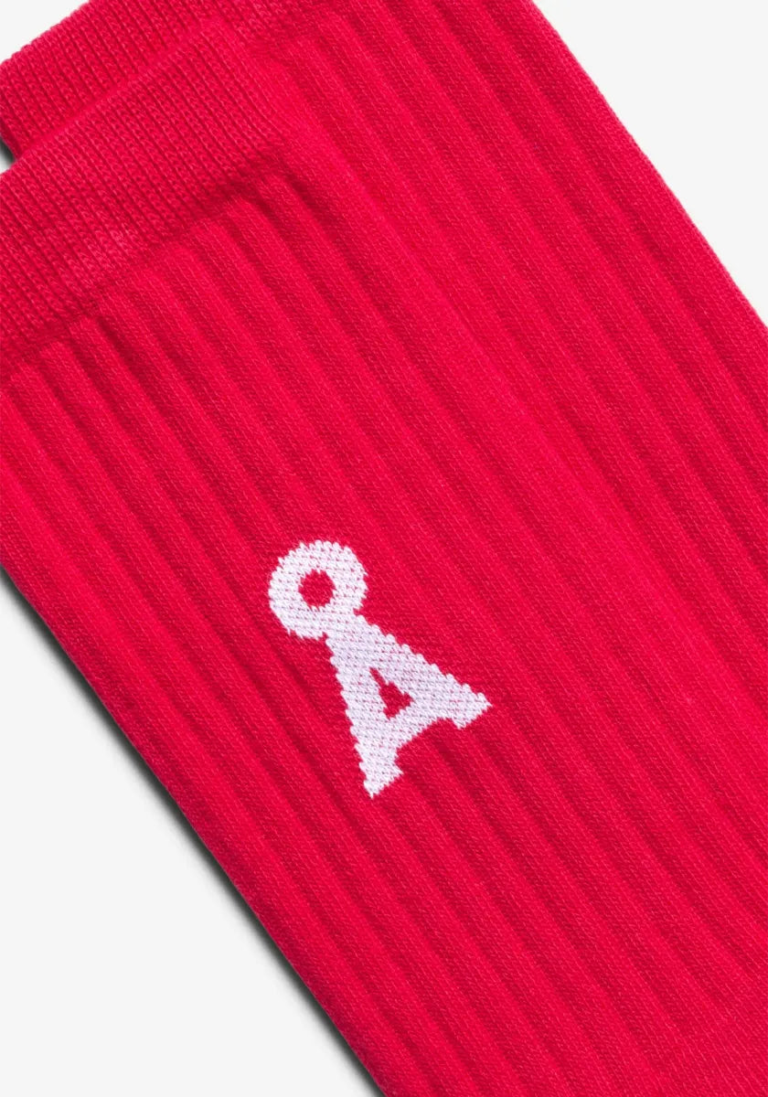 ARMED ANGELS Saamus Bold Socks - Mars Red