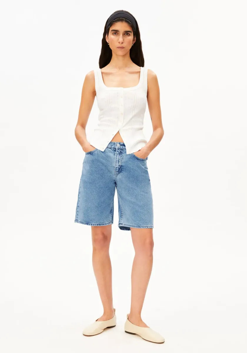 ARMED ANGELS Thalinaa Denim Shorts - Fresh Blue