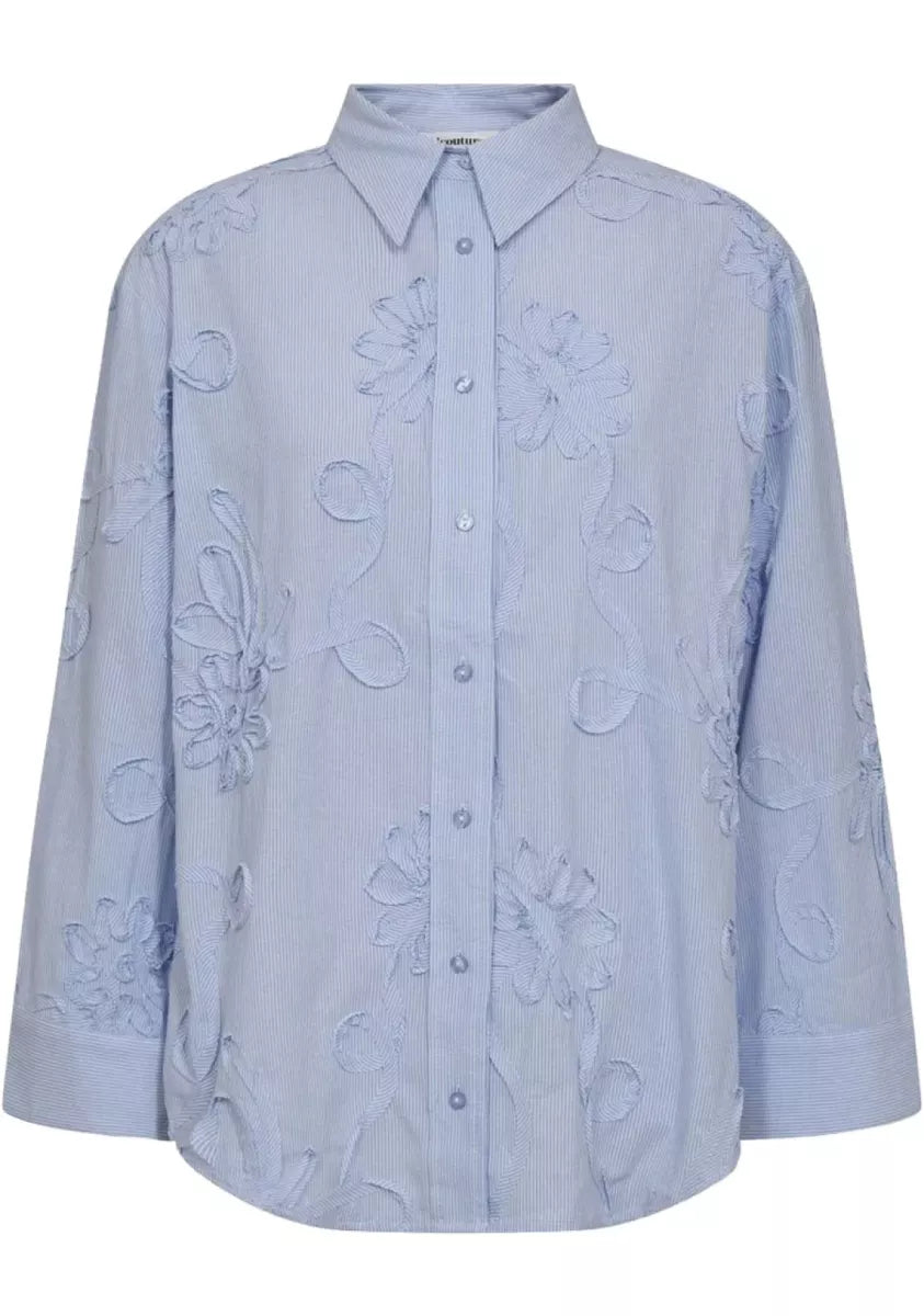 CO' COUTURE Xavier Stripe Flower Blouse