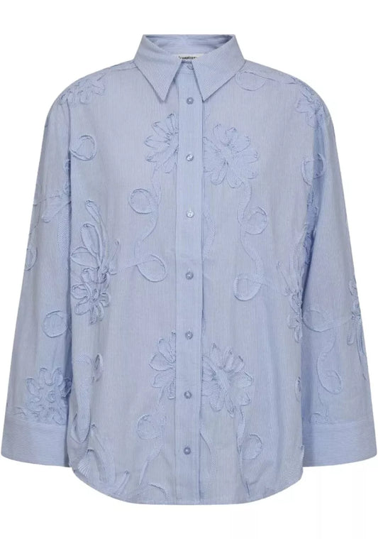 CO' COUTURE Xavier Stripe Flower Blouse